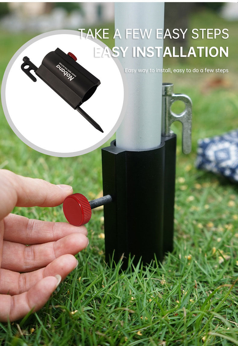 Load image into Gallery viewer, Outdoor Camping Awning Rod Fixer Tent Accessories Bracket Support Rod Fixed Pipe Holder Fishing Umbrella Adjusting Base
