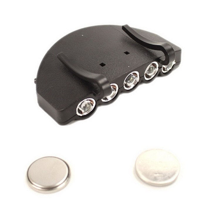 Load image into Gallery viewer, 5 Ultra Bright Leds Camping Fishing Head Lamp Hat Cap Light with Hardness Clip 100% Brand New
