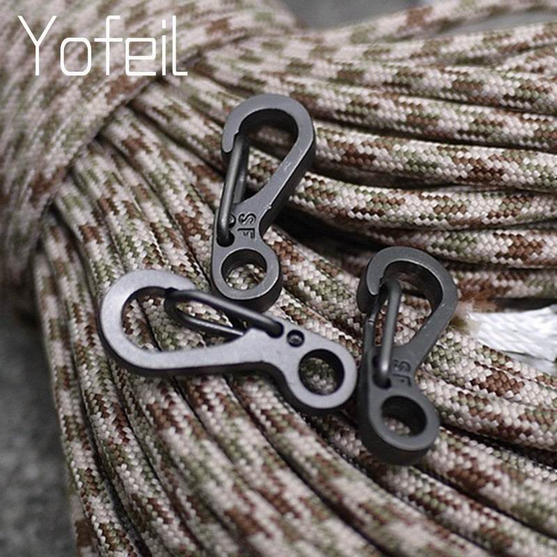 Load image into Gallery viewer, 10 Pcs Equipment Survival EDC Paracord Carabiner Snap Mini SF Spring Clip Camping Hiking Hook Backpack Tactical Buckle Clip
