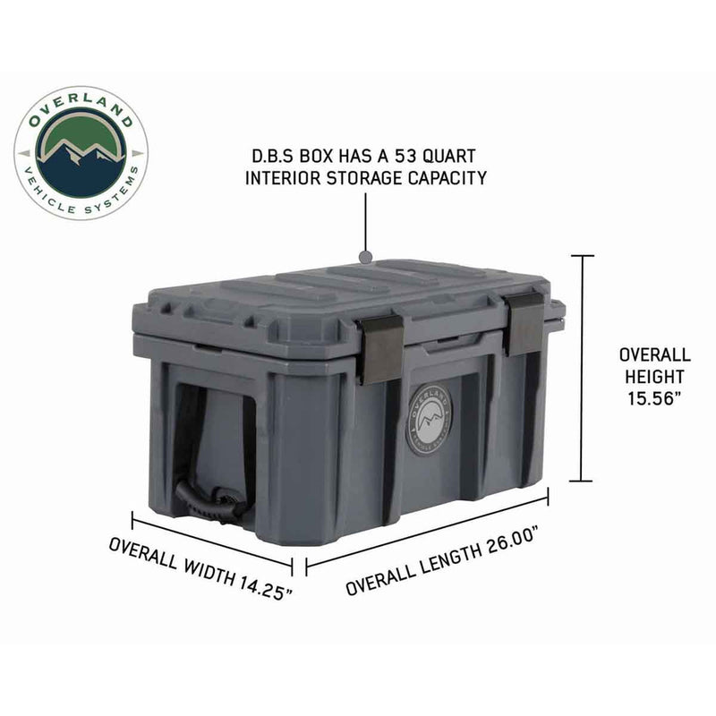 Load image into Gallery viewer, D.B.S.  - DARK GREY 53 QT DRY BOX
