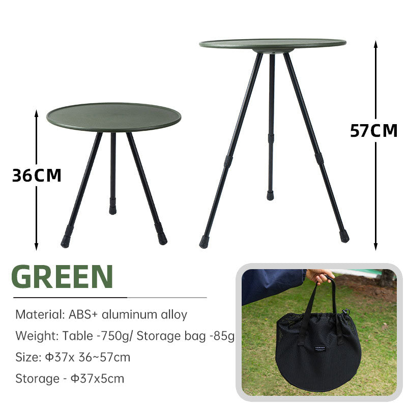 Load image into Gallery viewer, Outdoor Furniture Balcony Lightweight Portable Aluminum Height Adjustable Small Round Outdoor Folding Picnic Camping Table
