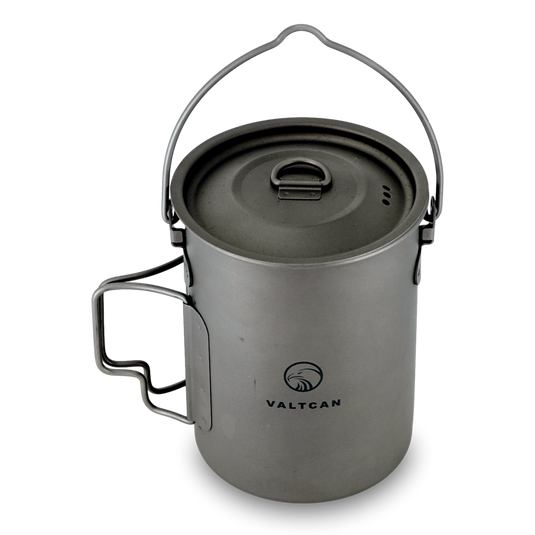Valtcan 900ml Titanium Pot Boil, Cook & Drink From One Pot · 134g · Nests Your Nalgene
