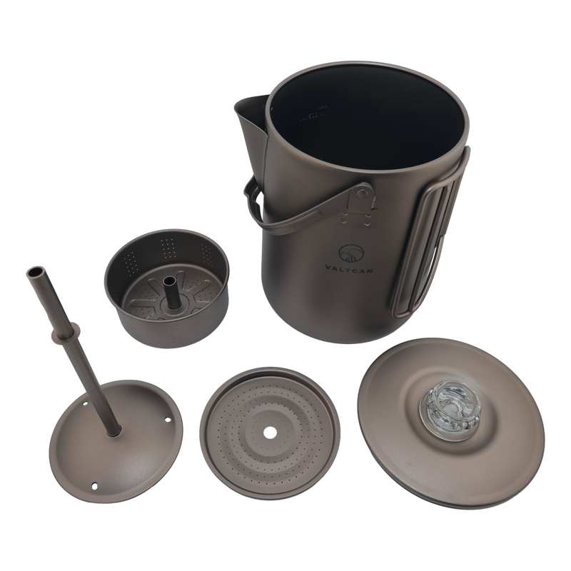 Load image into Gallery viewer, Titanium Coffee Percolator Taste Coffee, Not Metal · 1.5L · 6 Cups · 395g Ultralight
