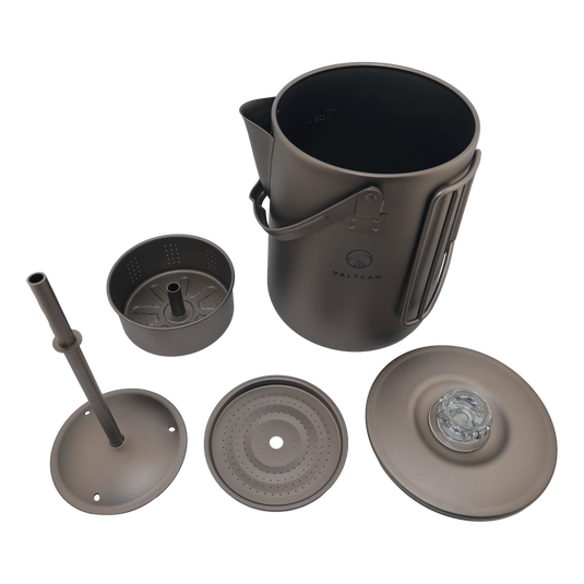 Titanium Coffee Percolator Taste Coffee, Not Metal · 1.5L · 6 Cups · 395g Ultralight