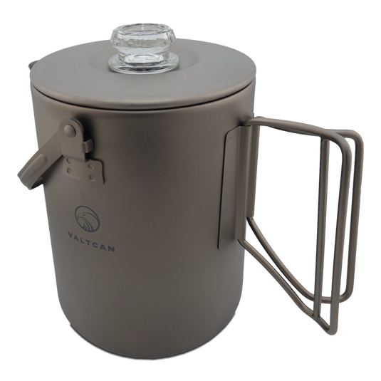 Titanium Coffee Percolator Taste Coffee, Not Metal · 1.5L · 6 Cups · 395g Ultralight