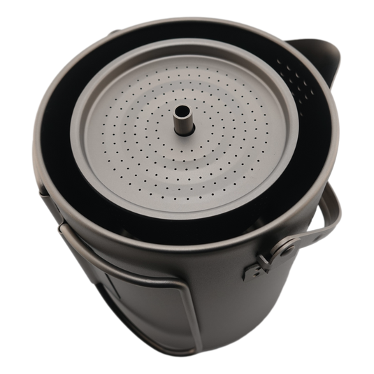 Titanium Coffee Percolator Taste Coffee, Not Metal · 1.5L · 6 Cups · 395g Ultralight