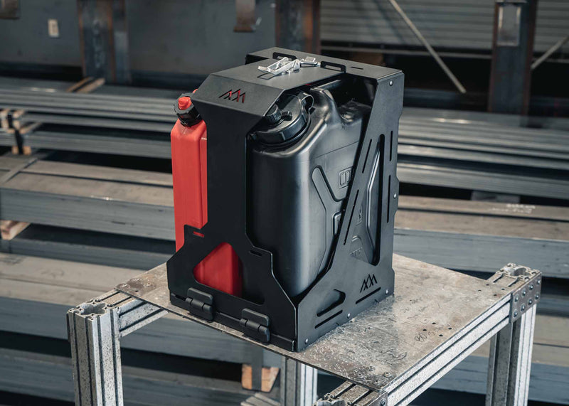 Load image into Gallery viewer, Jerry&#39;s Can Holder - Dual Universal Jerry Can Carrier
