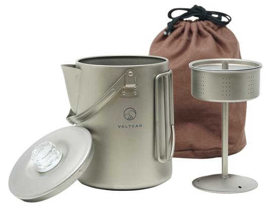 Titanium Coffee Percolator Taste Coffee, Not Metal · 1.5L · 6 Cups · 395g Ultralight