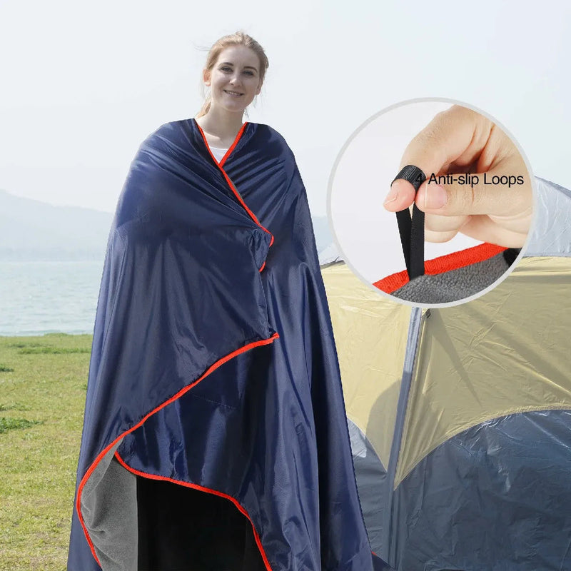 Load image into Gallery viewer, Waterproof Warm Stadium Blanket 79&quot;x79&quot; for Camping &amp; Events
