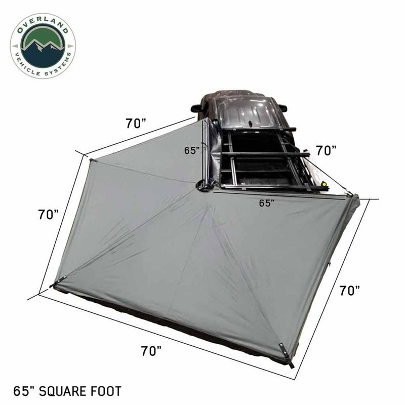 Load image into Gallery viewer, HD Nomadic 270 LTE Awning - Driver Side - Dark Gray with Black Travel Cover Universal
