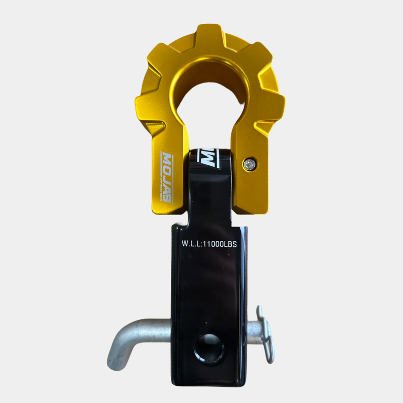 Load image into Gallery viewer, 2&#39;&#39; Aluminum Hitch Receiver with Aluminum D-Shackle 9T (LIFETIME WARRANTY)
