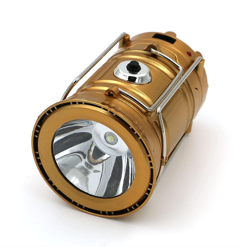 Load image into Gallery viewer, LED Solar Powered Collapsible Flashlights Portable Lamp Rechargeable Hand Lamp Hiking Camping Lantern Light Outdoor Lighting
