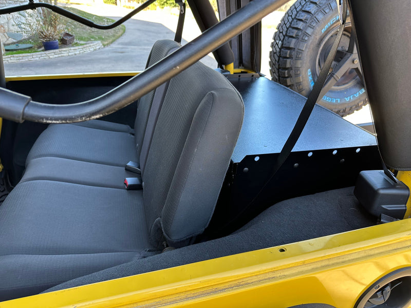 Load image into Gallery viewer, Ridgeback Jeep Security Enclosure - LJ Basic (Rear Seat Installed)
