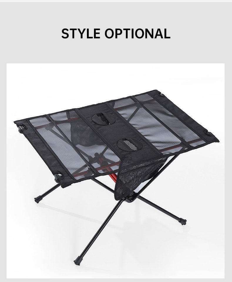 Load image into Gallery viewer, Ultra Light Folding Table Outdoor Camping Camping Car Portable Barbecue Picnic Cup Hole Mobile Phone Bag Small Table

