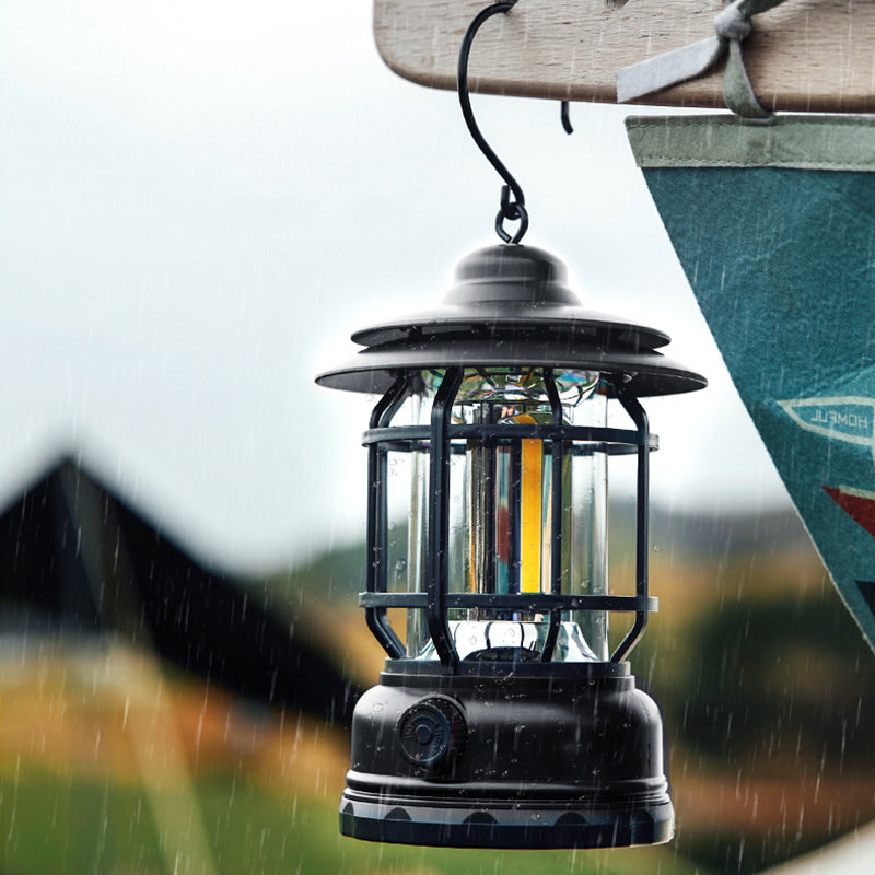 Load image into Gallery viewer, Portable Camping Lamp Rechargeable Retro Horselight Outdoor Multi-Functional Camping Tent Lamp Portable Lamp Stepless Dimming
