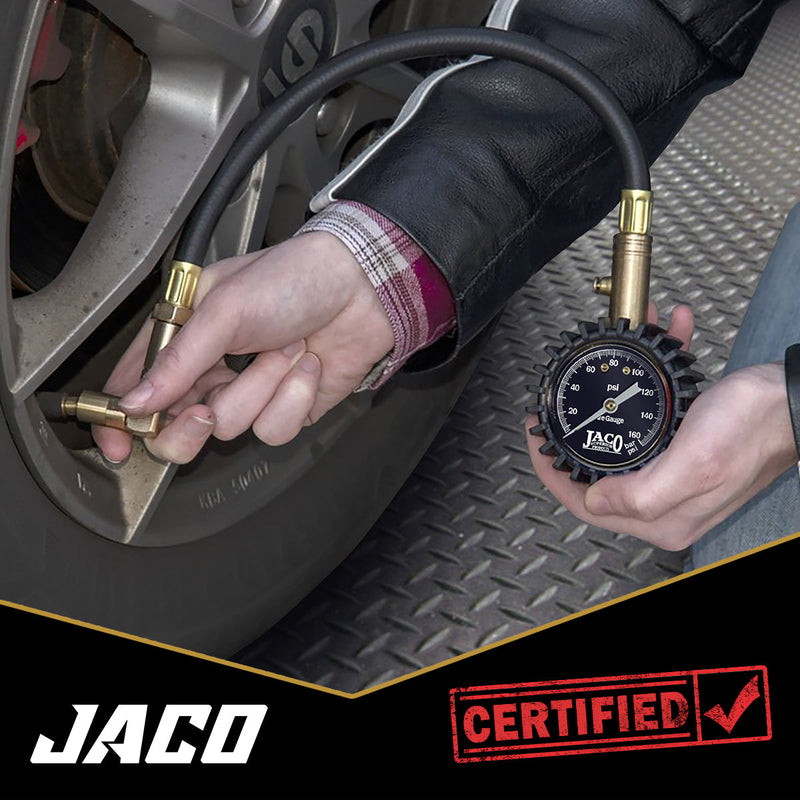 Load image into Gallery viewer, EliteProPlus™ Tire Pressure Gauge with Dually Air Chuck - 160 PSI
