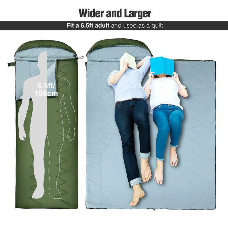 Load image into Gallery viewer, Oversized Ultralight Sleeping Bag for Backpacking
