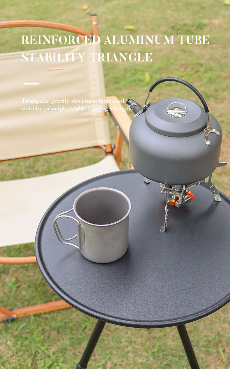 Load image into Gallery viewer, Outdoor Furniture Balcony Lightweight Portable Aluminum Height Adjustable Small Round Outdoor Folding Picnic Camping Table
