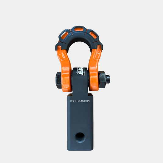 2'' Aluminum Hitch Receiver with Steel D-Shackle (LIFETIME WARRANTY)