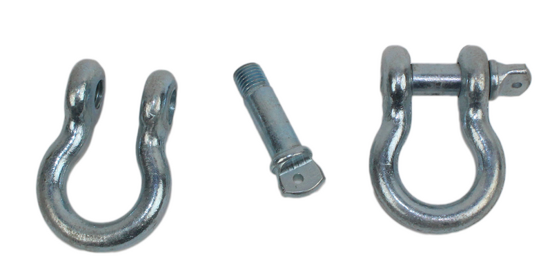 Load image into Gallery viewer, Fishbone Offroad Zinc Coated 3/4 in. D-Ring Set FB21037
