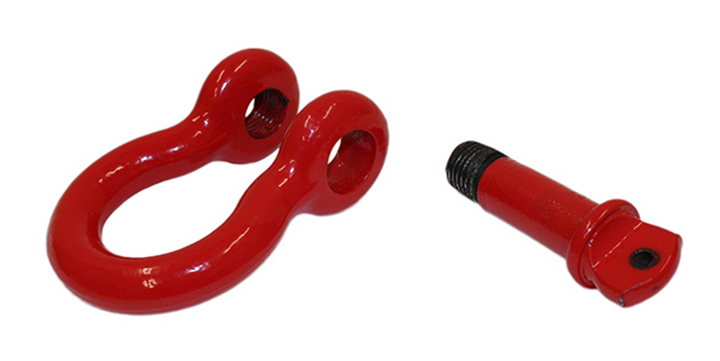 Load image into Gallery viewer, Fishbone Offroad Red 3/4 in. D-Ring Set FB21038
