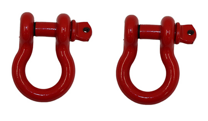 Fishbone Offroad Red 3/4 in. D-Ring Set FB21038