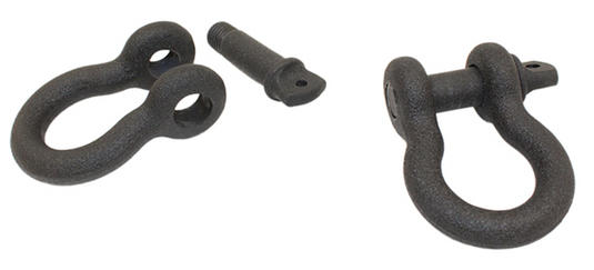 Fishbone Offroad Black 3/4 in. D-Ring Set FB21039