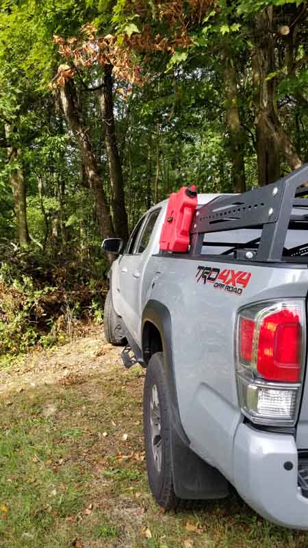 Fishbone Offroad Long Bed Half Height Tackle Rack for 2005-2023 Toyota Tacoma FB21245