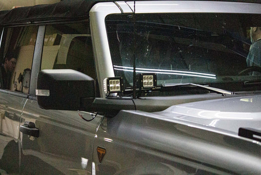 Fishbone Offroad Cowl Pod Light Bracket Set for 2022 & Up Ford Bronco FB21350