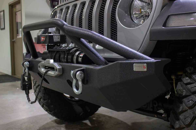 Load image into Gallery viewer, Fishbone Offroad Mid-Width Front Winch Bumper for 2018 &amp; Up Jeep Wrangler/Gladiator FB22088
