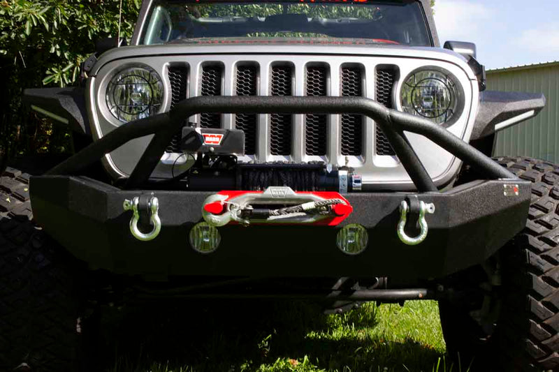 Load image into Gallery viewer, Fishbone Offroad Mid-Width Front Winch Bumper for 2018 &amp; Up Jeep Wrangler/Gladiator FB22088
