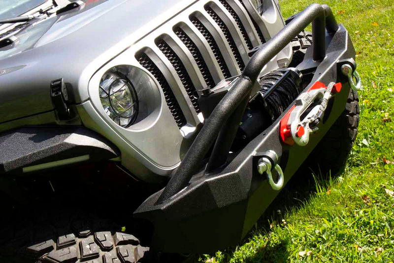 Load image into Gallery viewer, Fishbone Offroad Mid-Width Front Winch Bumper for 2018 &amp; Up Jeep Wrangler/Gladiator FB22088
