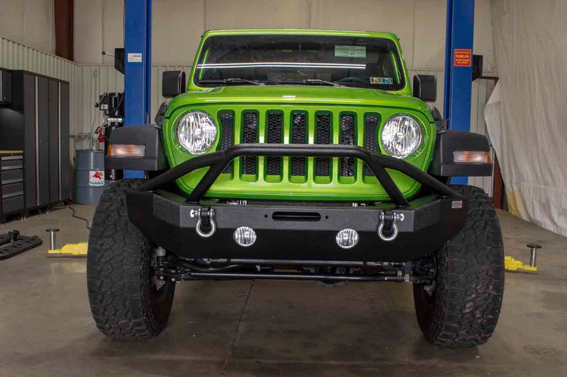 Load image into Gallery viewer, Fishbone Offroad Mid-Width Front Winch Bumper for 2018 &amp; Up Jeep Wrangler/Gladiator FB22088
