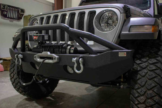 Fishbone Offroad Mid-Width Front Winch Bumper for 2018 & Up Jeep Wrangler/Gladiator FB22088