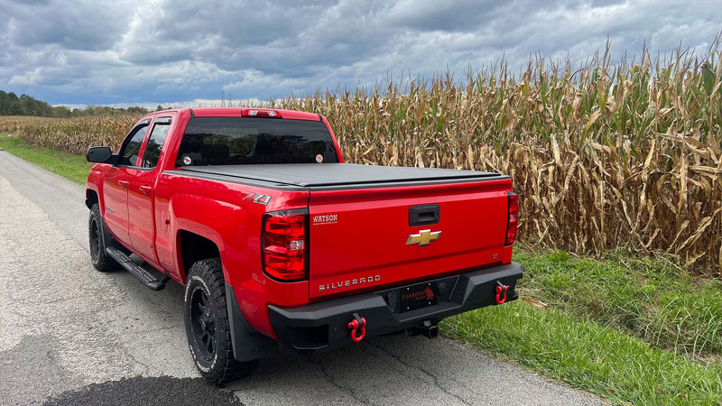 Load image into Gallery viewer, Fishbone Offroad Rockfish Rear Bumper for 2014-2018 Chevy Silverado FB22451
