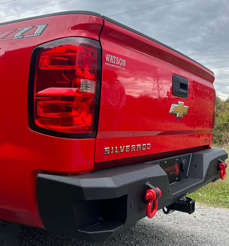 Load image into Gallery viewer, Fishbone Offroad Rockfish Rear Bumper for 2014-2018 Chevy Silverado FB22451
