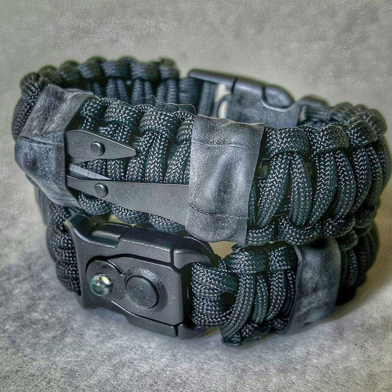 Load image into Gallery viewer, First Responder Strap - Police LEO backup duty gear w/ light, cuff key, seatbelt cutter, compass.
