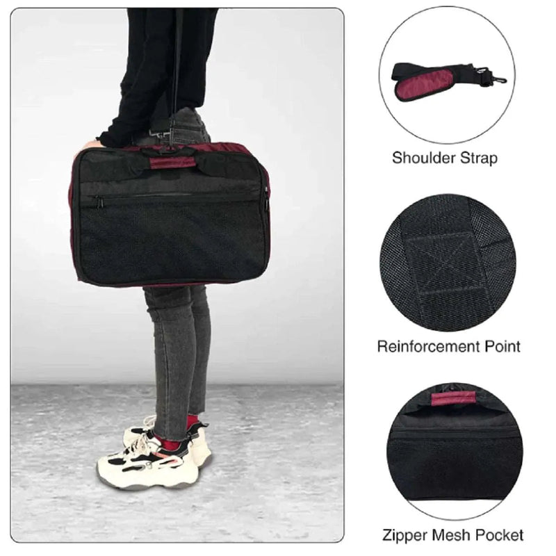 Load image into Gallery viewer, Large Duffle Bag with Wheels and Backpack Straps 100/120/140L
