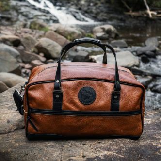 Load image into Gallery viewer, Bison Leather Weekender Duffel
