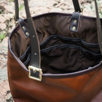 Load image into Gallery viewer, Bison Leather Travel Tote
