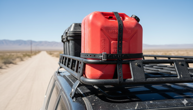 Load image into Gallery viewer, 48” Heavy-Duty Gear Strap with Aluminum Buckle – XXL Tie-Down for Bikes, Camping &amp; Overlanding
