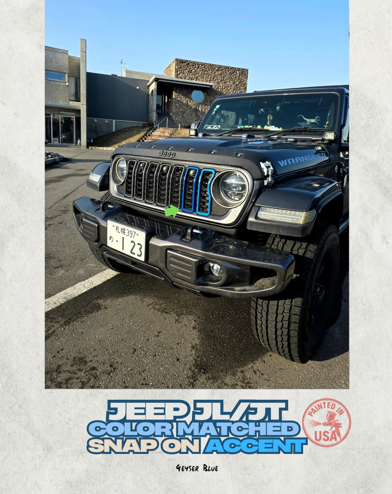 Load image into Gallery viewer, "Snap On" Accent Slot Cover for 24-25 Grille Wrangler JL JT Grille
