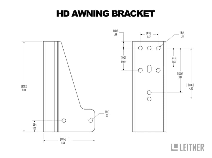 Load image into Gallery viewer, HD AWNING Bracket

