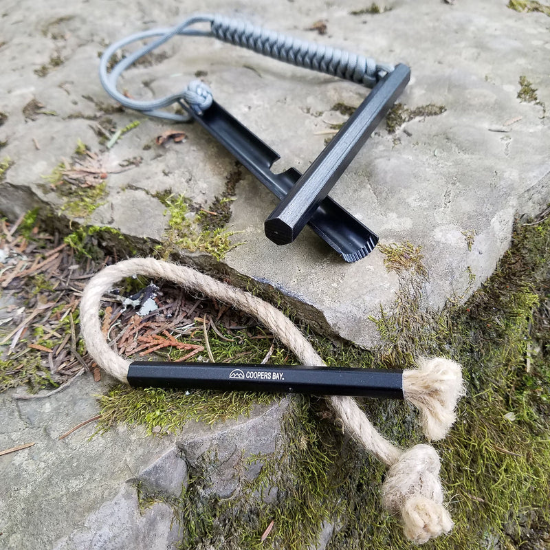 Load image into Gallery viewer, HexaLite™ Ferro Rod &amp; Tinder FireWick Torch Combo Pack
