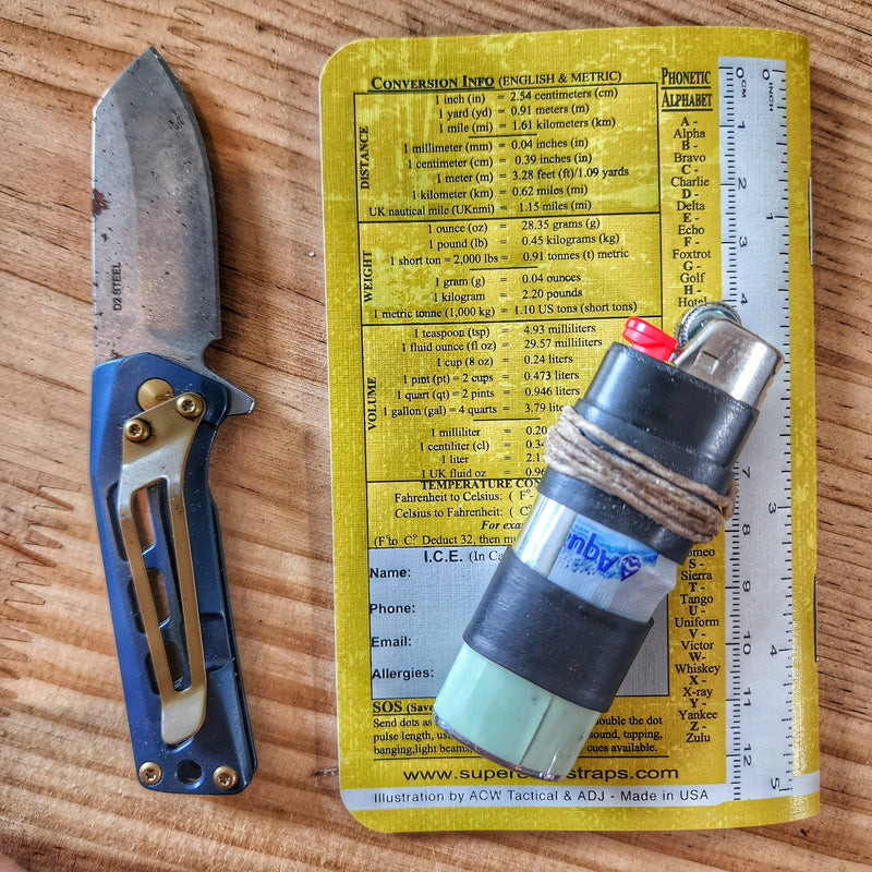 Load image into Gallery viewer, Superesse Field Memo Pad (Yellow) - Durable Pocket Notebook with Survival References
