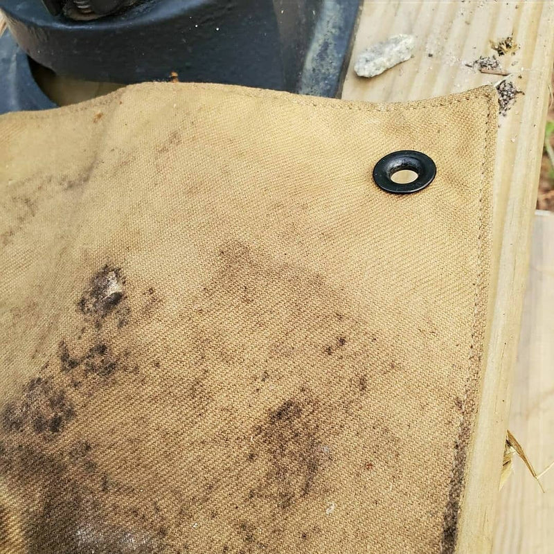 Load image into Gallery viewer, Camp Rag - Burn Proof Work Cloth built from Durable Kevlar Fabric w/ Lanyard Grommet.
