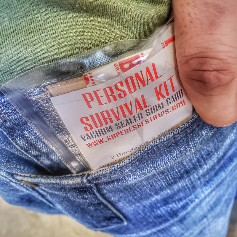 Load image into Gallery viewer, Shim Personal Survival Cards - Wallet Size Vacuum Sealed Survival Packets

