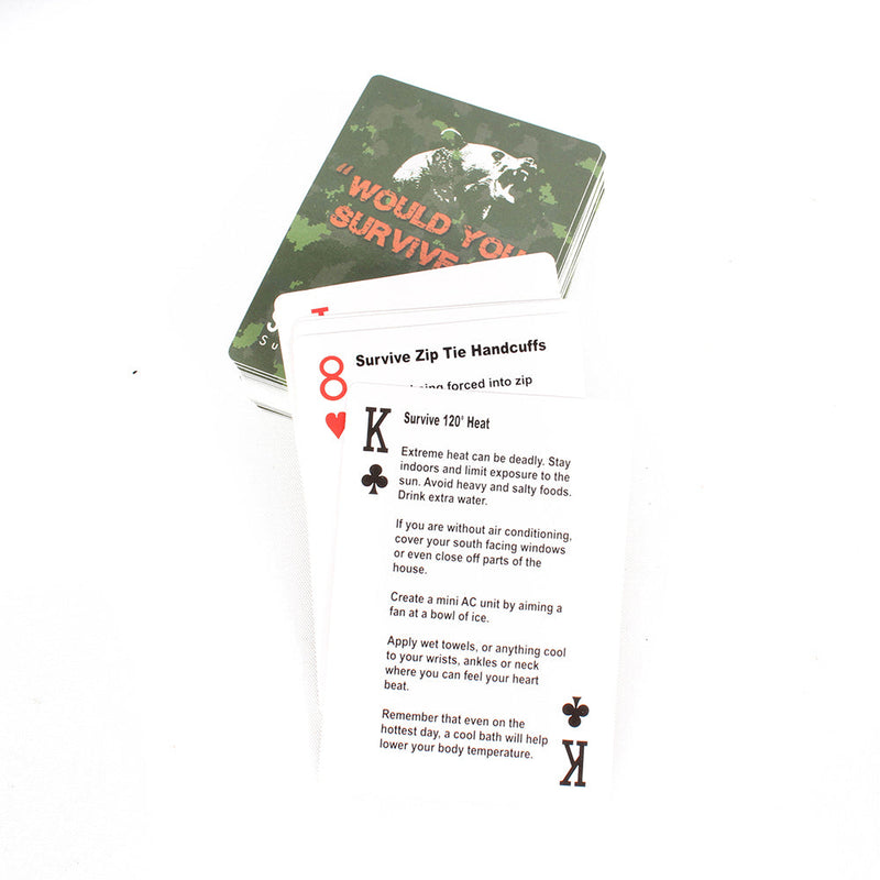Load image into Gallery viewer, Survival Tips Playing Cards
