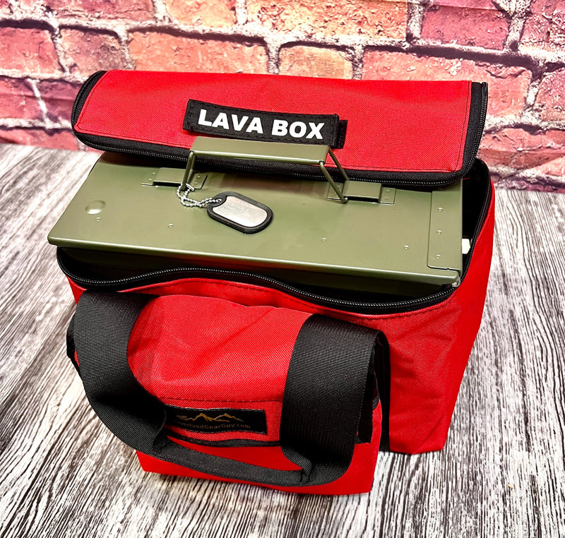 Load image into Gallery viewer, Deluxe Lava Box - FIRECAN PORTABLE FIRE PIT Carry Bag - IGNIK
