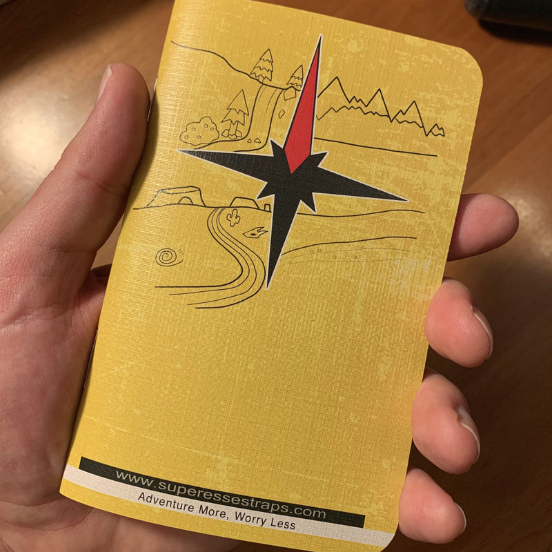 Load image into Gallery viewer, Superesse Field Memo Pad (Yellow) - Durable Pocket Notebook with Survival References
